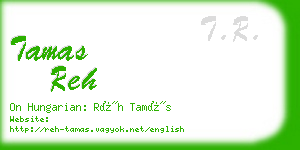 tamas reh business card